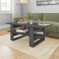 vidaXL Couchtisch Hochglanz-Grau 110x55x42 cm Holzwerkstoff vidaXL Couchtisch Hochglanz-Grau 110x55x42 cm Holzwerkstoff