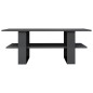 vidaXL Couchtisch Hochglanz-Grau 110x55x42 cm Holzwerkstoff vidaXL Couchtisch Hochglanz-Grau 110x55x42 cm Holzwerkstoff