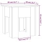 vidaXL Couchtisch Braun Eichen-Optik 40x40x42 cm Holzwerkstoff vidaXL Couchtisch Braun Eichen-Optik 40x40x42 cm Holzwerkstoff