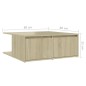 vidaXL Couchtisch Sonoma-Eiche 80x80x31 cm Holzwerkstoff vidaXL Couchtisch Sonoma-Eiche 80x80x31 cm Holzwerkstoff