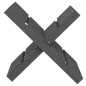 vidaXL Kaminholzhalter Grau 47x39,5x48 cm Massivholz Kiefer vidaXL Kaminholzhalter Grau 47x39,5x48 cm Massivholz Kiefer