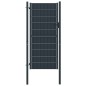 vidaXL Zauntor PVC und Stahl 100x124 cm Anthrazit vidaXL Zauntor PVC und Stahl 100x124 cm Anthrazit