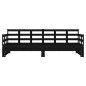 vidaXL Tagesbett Ausziehbar Schwarz Massivholz Kiefer 2x(80x200) cm vidaXL Tagesbett Ausziehbar Schwarz Massivholz Kiefer 2x(80x200) cm