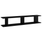 vidaXL Wandregale 2 Stk. Hochglanz-Schwarz 105x18x20 cm Holzwerkstoff vidaXL Wandregale 2 Stk. Hochglanz-Schwarz 105x18x20 cm Holzwerkstoff