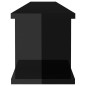 vidaXL Wandregale 2 Stk. Hochglanz-Schwarz 105x18x20 cm Holzwerkstoff vidaXL Wandregale 2 Stk. Hochglanz-Schwarz 105x18x20 cm Holzwerkstoff