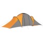 vidaXL Campingzelt 6 Personen Grau und Orange vidaXL Campingzelt 6 Personen Grau und Orange