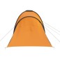 vidaXL Campingzelt 6 Personen Grau und Orange vidaXL Campingzelt 6 Personen Grau und Orange