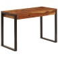 vidaXL Schreibtisch 110 x 55 x 78 cm Massivholz und Stahl vidaXL Schreibtisch 110 x 55 x 78 cm Massivholz und Stahl