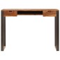 vidaXL Schreibtisch 110 x 55 x 78 cm Massivholz und Stahl vidaXL Schreibtisch 110 x 55 x 78 cm Massivholz und Stahl