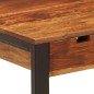 vidaXL Schreibtisch 110 x 55 x 78 cm Massivholz und Stahl vidaXL Schreibtisch 110 x 55 x 78 cm Massivholz und Stahl
