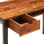 vidaXL Schreibtisch 110 x 55 x 78 cm Massivholz und Stahl vidaXL Schreibtisch 110 x 55 x 78 cm Massivholz und Stahl