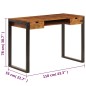 vidaXL Schreibtisch 110 x 55 x 78 cm Massivholz und Stahl vidaXL Schreibtisch 110 x 55 x 78 cm Massivholz und Stahl