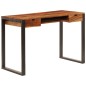 vidaXL Schreibtisch 110 x 55 x 78 cm Massivholz und Stahl vidaXL Schreibtisch 110 x 55 x 78 cm Massivholz und Stahl