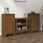 vidaXL Sideboards 2 Stk. Honigbraun 40x35x80 cm Massivholz Kiefer vidaXL Sideboards 2 Stk. Honigbraun 40x35x80 cm Massivholz Kiefer