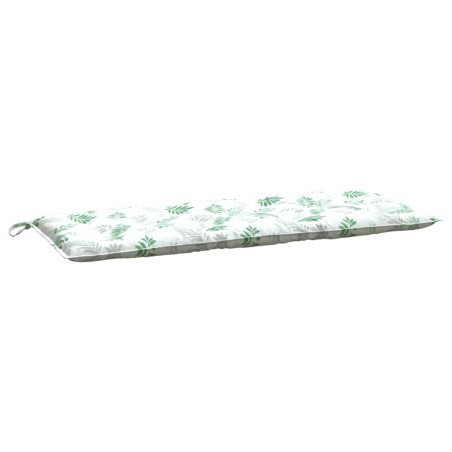 vidaXL Gartenbank-Auflage Blattmuster 120x50x7 cm Stoff