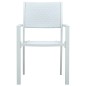 vidaXL Gartenstühle 4 Stk. Weiß Kunststoff Rattan-Optik vidaXL Gartenstühle 4 Stk. Weiß Kunststoff Rattan-Optik
