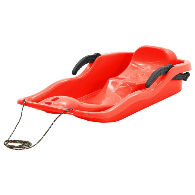 vidaXL Schlitten mit Bremsen Rot 87x40x18 cm Polypropylen vidaXL Schlitten mit Bremsen Rot 87x40x18 cm Polypropylen