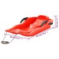 vidaXL Schlitten mit Bremsen Rot 87x40x18 cm Polypropylen vidaXL Schlitten mit Bremsen Rot 87x40x18 cm Polypropylen