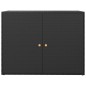 vidaXL Gartenschrank Schwarz 100x55,5x80 cm Poly Rattan vidaXL Gartenschrank Schwarz 100x55,5x80 cm Poly Rattan