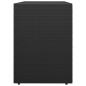 vidaXL Gartenschrank Schwarz 100x55,5x80 cm Poly Rattan vidaXL Gartenschrank Schwarz 100x55,5x80 cm Poly Rattan