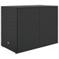 vidaXL Gartenschrank Schwarz 100x55,5x80 cm Poly Rattan vidaXL Gartenschrank Schwarz 100x55,5x80 cm Poly Rattan
