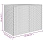 vidaXL Gartenschrank Schwarz 100x55,5x80 cm Poly Rattan vidaXL Gartenschrank Schwarz 100x55,5x80 cm Poly Rattan