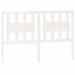 vidaXL Kopfteil Weiß 145,5x4x100 cm Massivholz Kiefer