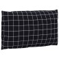Palettenkissen 2 Stk. Schwarz Karomuster Oxford-Gewebe Palettenkissen 2 Stk. Schwarz Karomuster Oxford-Gewebe