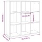 vidaXL Bücherschrank Braun Eichen-Optik 98x29x97,5 cm vidaXL Bücherschrank Braun Eichen-Optik 98x29x97,5 cm