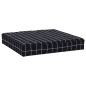 Palettenkissen 2 Stk. Schwarz Karomuster Oxford-Gewebe Palettenkissen 2 Stk. Schwarz Karomuster Oxford-Gewebe