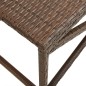 vidaXL Gartenbank 120 cm Poly Rattan Braun vidaXL Gartenbank 120 cm Poly Rattan Braun