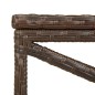 vidaXL Gartenbank 120 cm Poly Rattan Braun vidaXL Gartenbank 120 cm Poly Rattan Braun