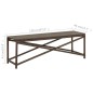 vidaXL Gartenbank 120 cm Poly Rattan Braun vidaXL Gartenbank 120 cm Poly Rattan Braun