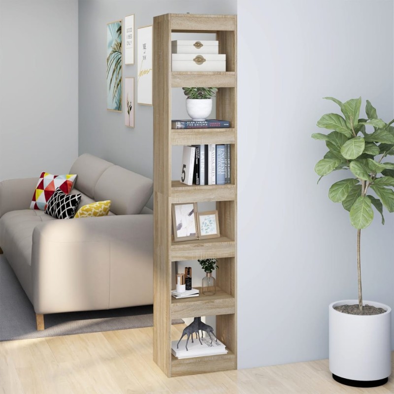 vidaXL Bücherregal/Raumteiler Sonoma-Eiche 40x30x198 cm vidaXL Bücherregal/Raumteiler Sonoma-Eiche 40x30x198 cm