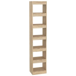 vidaXL Bücherregal/Raumteiler Sonoma-Eiche 40x30x198 cm