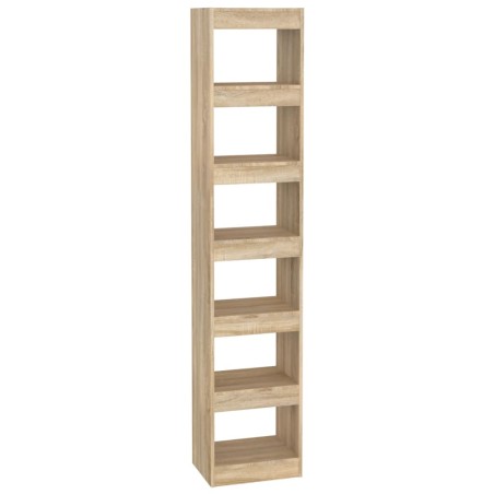 vidaXL Bücherregal/Raumteiler Sonoma-Eiche 40x30x198 cm