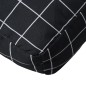 Palettenkissen 2 Stk. Schwarz Karomuster Oxford-Gewebe Palettenkissen 2 Stk. Schwarz Karomuster Oxford-Gewebe