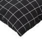 Palettenkissen 2 Stk. Schwarz Karomuster Oxford-Gewebe Palettenkissen 2 Stk. Schwarz Karomuster Oxford-Gewebe