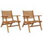 vidaXL Gartenstühle 2 Stk. Massivholz Akazie vidaXL Gartenstühle 2 Stk. Massivholz Akazie