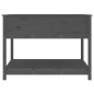 vidaXL Pflanzkübel mit Ablage Grau 111,5x111,5x81 cm Massivholz Kiefer vidaXL Pflanzkübel mit Ablage Grau 111,5x111,5x81 cm Massivholz Kiefer