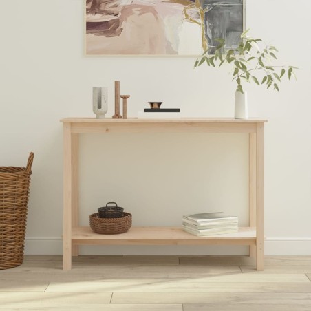 vidaXL Konsolentisch 110x40x80 cm Massivholz Kiefer