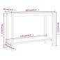 vidaXL Konsolentisch 110x40x80 cm Massivholz Kiefer vidaXL Konsolentisch 110x40x80 cm Massivholz Kiefer