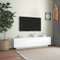 vidaXL TV-Schrank mit LED-Leuchten Hochglanz-Weiß 160x35x40 cm vidaXL TV-Schrank mit LED-Leuchten Hochglanz-Weiß 160x35x40 cm