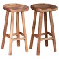 vidaXL Barhocker 2 Stk. Massivholz Akazie vidaXL Barhocker 2 Stk. Massivholz Akazie