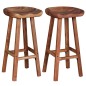 vidaXL Barhocker 2 Stk. Massivholz Akazie vidaXL Barhocker 2 Stk. Massivholz Akazie