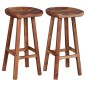 vidaXL Barhocker 2 Stk. Massivholz Akazie vidaXL Barhocker 2 Stk. Massivholz Akazie