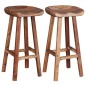 vidaXL Barhocker 2 Stk. Massivholz Akazie vidaXL Barhocker 2 Stk. Massivholz Akazie
