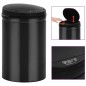 vidaXL Automatischer Sensor-Mülleimer 30 L Kohlenstoffstahl Schwarz vidaXL Automatischer Sensor-Mülleimer 30 L Kohlenstoffstahl Schwarz