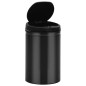 vidaXL Automatischer Sensor-Mülleimer 30 L Kohlenstoffstahl Schwarz vidaXL Automatischer Sensor-Mülleimer 30 L Kohlenstoffstahl Schwarz