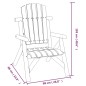 vidaXL Gartenstuhl 68x86x103 cm Massivholz Fichte vidaXL Gartenstuhl 68x86x103 cm Massivholz Fichte